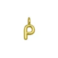 Ciondolo lettera P in oro collana accessorio, charm gioiello iniziale minimalista. - Ciondolo Solo (Senza Catena) (Stile P)