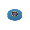 Ovale hellblaue Tonnenperle mit lila Zirkon für die DIY-Schmuckherstellung im Trend - Hellblau (Lilare Zirkonia)