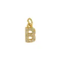 Exquisiter vergoldeter Zirkonia Buchstabe B Anhänger DIY Ketten Schmuck Zubehör Charm - Buchstabe B Anhänger Ohne Kette (DN260738-B) / Gold