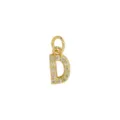 Vergoldeter Zirkon Paved Buchstabe D Anhänger Für DIY Halskette Schmuck Zubehör Neu - Buchstabe D Anhänger Ohne Kette (DN260738-D) / Gold
