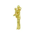 18k gold plated copper hug mother and baby pendant necklace fashion jewelry gift accessories - Pendant Only (Without Chain) (Style A) / Gold