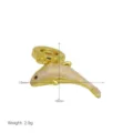 Ciondolo delfino placcato oro con smalto, misura 19mm e design leggero per collana. - Ciondolo Solo (Senza Catena) (DN260518-A)