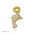 Ciondolo a forma di delfino placcato oro per collana, accessorio gioiello in rame smaltato. - Ciondolo Solo (Senza Catena) (DN260518-D)