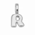 Ciondolo Lettera R Argento Stile Palloncino Hip Hop Alfabeto Collana Charm DIY Gioiello - Ciondolo Lettera R (DN260611-R) / Pendant Only (Without Chain) / Argento