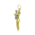 18k gold plated dual color mother and child hug pendant necklace accessory for women - Pendant Only (Style G)