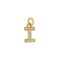 Gouden Letter I Hanger Schitterende Zirkonia DIY Ketting Bedel Sieraden Accessoire voor Vrouwen - Letter I Hanger Zonder Ketting (DN260738-I)