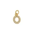 Vergulde Letter O Hanger Glanzende Zirkon DIY Halsketting Sieraden Accessoire Mooi - Letter O Hanger Zonder Ketting (DN260738-O)