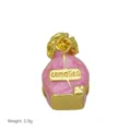 Exquisite pink enamel gold plated camellia charm bead for DIY snake bone bracelets. - Pendant Only (Without Chain) (Perfume Bottle Design)
