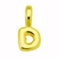 Ciondolo lettera D oro stile palloncino carino hip hop collana DIY gioiello regalo - Ciondolo Lettera D (DN260611-D) / Solo Ciondolo (Senza Catena) / Oro