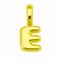 Ciondolo Lettera E Oro Stile Palloncino Hip Hop Collana Iniziale Accessorio DIY 1pz - Ciondolo Lettera E (DN260611-E) / Solo Ciondolo (Senza Catena) / Oro