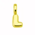 Ciondolo lettera L palloncino oro collana fascino stile hip-hop carino gioiello fai - Ciondolo Lettera L (DN260611-L) / Pendant Only (Without Chain) / Oro