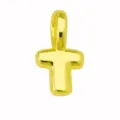 Ciondolo lettera palloncino oro collana DIY carina iniziale alfabeto ciondolo gioiello - Ciondolo Lettera T (DN260611-T) / Pendant Only (Without Chain) / Oro