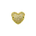 Pendentif cœur plaqué or zirconium, collier charm minimaliste étincelant avec pavé de pierres. - Style Cœur Multicolore (DN260115-A) / Pendentif Seul (Sans Chaîne)