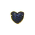Pendentif Coeur Plaque Or Collier Zircone Bleu Noir Charme Mode Bijou Accessoires Chic - Style Cœur Bleu (DN260115-C) / Pendentif Seul (Sans Chaîne)