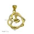 Details zum vergoldeten Zirkonia Doktorhut Herz Anhänger, elegant und glänzend. - Doktorhut Mit Quaste Eleganter Stil (DN260434-J) / Nur Anhänger