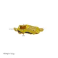 Vergoldeter Emaillierter Fußballschuh Anhänger, 21mm Sportschuh DIY Schmuck Zubehör. - Fußballschuh Form Anhänger (DB260306-M) / Nur Anhänger (21x7mm) (Ohne Kette) / Gold