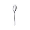 Edelstahl Löffel, polierter silberner Speiselöffel, elegantes Besteck für Dessert Speisen. - Teelöffel
