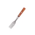 Stainless steel wooden handle western dinner fork dining table tableware kitchen utensil - Titanium Wood Tea Forks