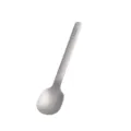 Cuchara de titanio plateada para cubiertos de camping al aire libre y vajilla de cocina. - Cuchara de Fondo Cuadrado / Plateado