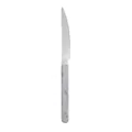 Stainless steel steak knife with elegant grey marble pattern handle for modern dining table. - Dinner Knife / Ink Gray