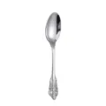 Vintage embossed stainless steel spoon, elegant European style dessert spoon single item. - 410 Palace Style Dinner Spoon - Silver