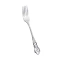 European retro embossed stainless steel dinner fork, elegant vintage royal court tableware SKU. - Imperial Court Tea Fork / Silver