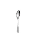 Retro embossed stainless steel spoon vintage western tableware elegant silver dessert spoon. - 410 Palace Style Teaspoon - Silver