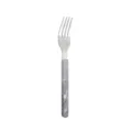 Stainless steel western dining fork with grey marble pattern handle, elegant hotel tableware variant. - Tea Fork / Ink Gray