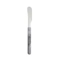 Stainless steel table knife with marble pattern resin handle for dining, kitchen and hotel use. - Dessert Knife / Ink Gray