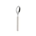Stainless steel dining spoon with pink handle, modern kitchen and table tableware sku - Tea Spoon / Ink Wash Pink