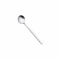 Stainless steel long handle round spoon 13cm silver dessert ice cream spoon variant. - Small Round Spoon / 13cm / Natural