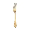 Vintage gold embossed stainless steel dinner fork elegant western tableware single piece - 201 Court Dining Fork - Titanium Gold