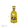 Gold enamel can pendant necklace charm featuring detailed eagle emblem and compact size. - Pendant Only (DN260327-L)