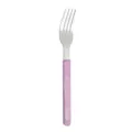 Stainless steel dinner fork with purple marble pattern handle, elegant tableware. - Dinner Fork / Ink Purple