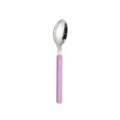 Stainless steel western dining spoon with elegant purple marble pattern handle for hotel use. - Tea Spoon / Ink Purple
