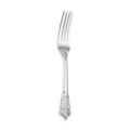 Vintage stainless steel embossed dining fork, elegant silver western cutlery table utensil. - 201 Palace Style Dinner Fork - Natural Silver
