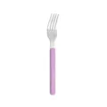 Stainless steel dinner fork featuring a purple marble pattern handle, elegant western cutlery style. - Tea Fork / Ink Purple