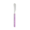 Stainless steel butter knife with purple marble handle, elegant flatware for dining. - Dessert Knife / Ink Purple