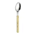Stainless steel western dining spoon with elegant marble pattern handle for hotel and home use. - Dinner Spoon / Ink Yellow