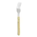 Stainless steel western fork with yellow marble pattern resin handle for hotel restaurant table - Dinner Fork / Ink Yellow