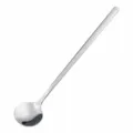 17cm 304 Edelstahl Langer Griff Runder Löffel Kaffee Dessert Eiscreme Mischen Löffel - 17cm / Naturfarben