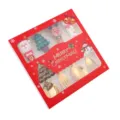 Christmas cutlery gift box set with cute Santa Claus reindeer snowman spoons and forks. - Christmas Spoon & Fork 4-Piece Set [Red Box] Gold