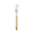 Stainless steel western dining fork with marble pattern handle, elegant hotel tableware for kitchen. - Tea Fork / Ink Yellow