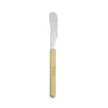 Stainless steel butter knife with yellow marble pattern handle for western dining table. - Dessert Knife / Ink Yellow