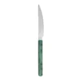 Stainless steel dinner knife with green marble pattern handle stylish kitchen tableware - Dinner Knife / Dark Green
