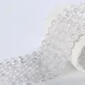 Natural Clear White Quartz Crystal Round Beads DIY Bracelet Loose Beads Semi-Finished - Clear Quartz (Angola) / 6mm (Approx 60pcs)