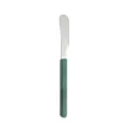 Stainless steel butter knife with green marble pattern handle, elegant western tableware SKU. - Dessert Knife / Dark Green