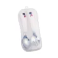 Set de cuillère et fourchette pour bébé en acier inoxydable avec design d'astronaute. - Astronaute Blanc