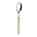 Stainless steel spoon with green marble pattern handle, modern western dining cutlery for hotel and home. - Dinner Spoon / Verdant