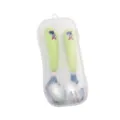 Set de couverts portable en acier inoxydable pour enfants avec boîte astronaute. - Astronaute Vert